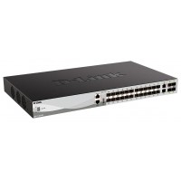 Коммутатор D-Link DGS-3130-30S/B1A (L3) 2x10Гбит/с 24xКомбо(1000BASE-T/SFP) 4xКомбо(10GBase-T/SFP+) управляемый
