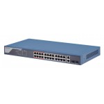 Коммутатор HiWatch SWT-1326P 24x100Мбит/с 2xКомбо(1000BASE-T/SFP) 24PoE 370W управляемый