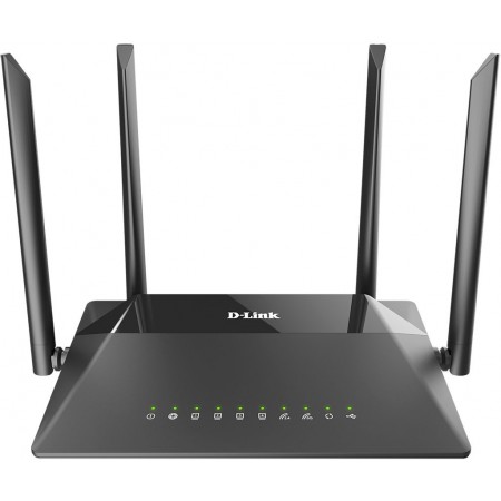 Роутер беспроводной D-Link DIR-853/URU/R3A AC1300 10/100/1000BASE-TX/4G ready черный