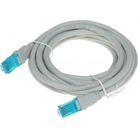 Патч-корд Vention VAP-A10-S300 1Гбит/с UTP 4 пары cat.5E CCA molded 3м серый RJ-45 (m)-RJ-45 (m)