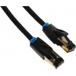Патч-корд Vention IKGBJ 40Гбит/с STP 4 пары cat.8 Cu molded 5м черный RJ-45 (m)-RJ-45 (m)
