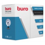 Кабель сетевой Buro BU-CCA-052-CAT6 UTP 4 пары cat.6 solid 0.52мм CCA 305м серый