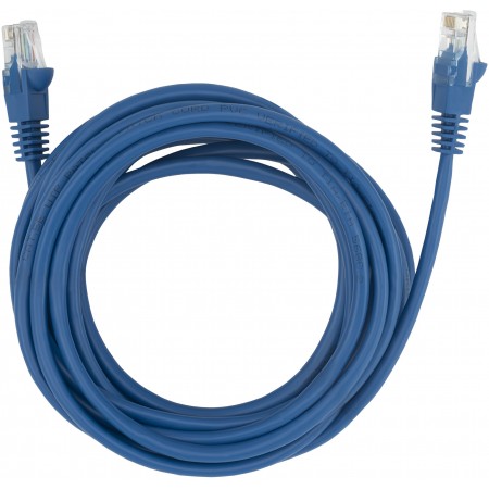 Патч-корд Buro UTP 4 пары cat.5E CCA molded 5м синий RJ-45 (m)-RJ-45 (m)