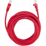 Патч-корд Buro UTP 4 пары cat.5E CCA molded 5м красный RJ-45 (m)-RJ-45 (m)