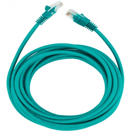 Патч-корд Buro UTP 4 пары cat.5E CCA molded 5м зеленый RJ-45 (m)-RJ-45 (m)