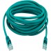 Патч-корд Buro UTP 4 пары cat.5E CCA molded 5м зеленый RJ-45 (m)-RJ-45 (m)