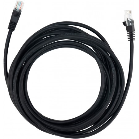 Патч-корд Buro UTP 4 пары cat.5E CCA molded 5м черный RJ-45 (m)-RJ-45 (m)