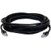 Патч-корд Buro UTP 4 пары cat.5E CCA molded 5м черный RJ-45 (m)-RJ-45 (m)
