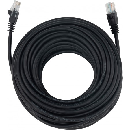 Патч-корд Buro UTP 4 пары cat.5E CCA molded 15м черный RJ-45 (m)-RJ-45 (m)