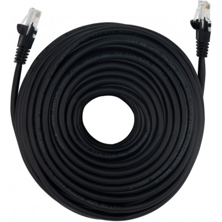 Патч-корд Buro UTP 4 пары cat.5E CCA molded 25м черный RJ-45 (m)-RJ-45 (m)