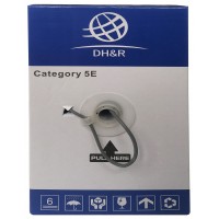Кабель сетевой Ningbo UTP 4 пары cat.5E solid 0.5мм CCA molded 305м серый