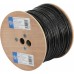 Кабель сетевой Ningbo UTP 4 пары cat.5E solid 0.5мм Cu molded 305м черный outdoor стальной трос