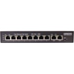 Коммутатор Osnovo SW-20820(120W) (L2) 8x100Мбит/с 2x1Гбит/с 8PoE 120W неуправляемый