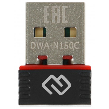 Сетевой адаптер Wi-Fi Digma DWA-N150C N150 USB 2.0 (ант.внутр.) 1ант. (упак.:1шт)