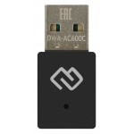 Сетевой адаптер Wi-Fi Digma DWA-AC600C AC600 USB 2.0 (ант.внутр.) 1ант. (упак.:1шт)