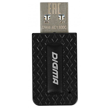 Сетевой адаптер Wi-Fi Digma DWA-AC1300C AC1300 USB 3.0 (ант.внутр.) 1ант. (упак.:1шт)