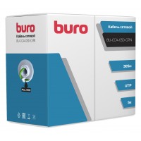 Кабель сетевой Buro BU-CCA-050-GRN UTP 4 пары cat.5E solid 0.50мм CCA 305м зеленый