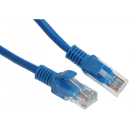 Патч-корд Premier PP12-0.25M/B 1000Гбит/с UTP 4 пары cat.5E CCA molded 0.25м синий RJ-45 (m)-RJ-45 (m)