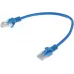 Патч-корд Premier PP12-0.25M/B 1000Гбит/с UTP 4 пары cat.5E CCA molded 0.25м синий RJ-45 (m)-RJ-45 (m)