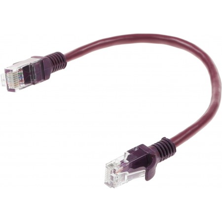 Патч-корд Premier PP12-0.25M/V 1000Гбит/с UTP 4 пары cat.5E CCA molded 0.25м фиолетовый RJ-45 (m)-RJ-45 (m)