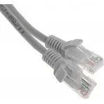 Патч-корд Premier PP12-0.5M 1000Гбит/с UTP 4 пары cat.5E CCA molded 0.5м серый RJ-45 (m)-RJ-45 (m)