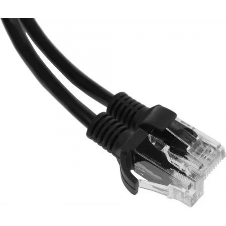 Патч-корд Premier PP12-0.5M/BK 1000Гбит/с UTP 4 пары cat.5E CCA molded 0.5м черный RJ-45 (m)-RJ-45 (m)
