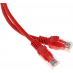 Патч-корд Premier PP12-0.5M/R 1000Гбит/с UTP 4 пары cat.5E CCA molded 0.5м красный RJ-45 (m)-RJ-45 (m)