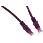 Патч-корд Premier PP12-0.5M/V 1000Гбит/с UTP 4 пары cat.5E CCA molded 0.5м фиолетовый RJ-45 (m)-RJ-45 (m)
