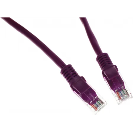 Патч-корд Premier PP12-0.5M/V 1000Гбит/с UTP 4 пары cat.5E CCA molded 0.5м фиолетовый RJ-45 (m)-RJ-45 (m)