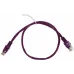 Патч-корд Premier PP12-0.5M/V 1000Гбит/с UTP 4 пары cat.5E CCA molded 0.5м фиолетовый RJ-45 (m)-RJ-45 (m)