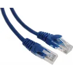 Патч-корд Premier PP12-1M/B 1000Гбит/с UTP 4 пары cat.5E CCA molded 1м синий RJ-45 (m)-RJ-45 (m)