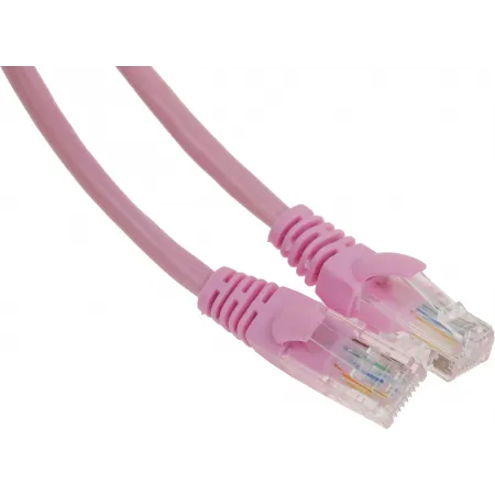 Патч-корд Premier PP12-1M/RO 1000Гбит/с UTP 4 пары cat.5E CCA molded 1м розовый RJ-45 (m)-RJ-45 (m)