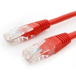 Патч-корд Premier PP12-1.5M/R 1000Гбит/с UTP 4 пары cat.5E CCA molded 1.5м красный RJ-45 (m)-RJ-45 (m)