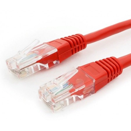Патч-корд Premier PP12-1.5M/R 1000Гбит/с UTP 4 пары cat.5E CCA molded 1.5м красный RJ-45 (m)-RJ-45 (m)