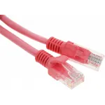 Патч-корд Premier PP12-3M/RO 1000Гбит/с UTP 4 пары cat.5E CCA molded 3м розовый RJ-45 (m)-RJ-45 (m)