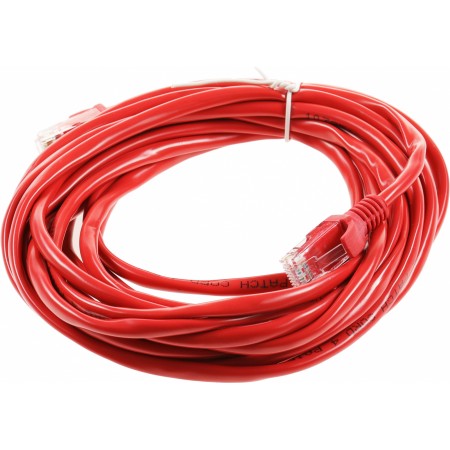 Патч-корд Premier PP12-5M/R 1000Гбит/с UTP 4 пары cat.5E CCA molded 5м красный RJ-45 (m)-RJ-45 (m)