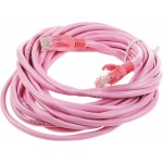 Патч-корд Premier PP12-5M/RO 1000Гбит/с UTP 4 пары cat.5E CCA molded 5м розовый RJ-45 (m)-RJ-45 (m)