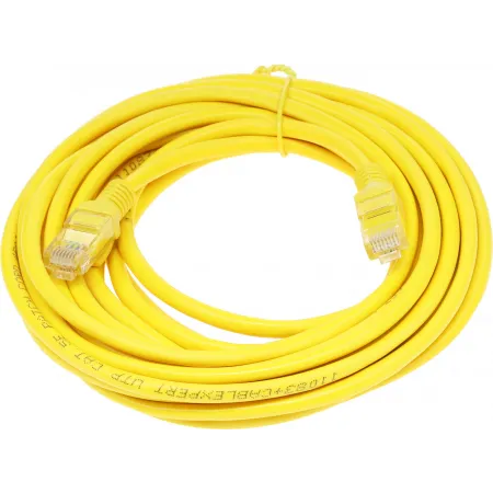 Патч-корд Premier PP12-5M/Y 1000Гбит/с UTP 4 пары cat.5E CCA molded 5м желтый RJ-45 (m)-RJ-45 (m)