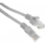 Патч-корд Premier PP12-7.5M 1000Гбит/с UTP 4 пары cat.5E CCA molded 7.5м серый RJ-45 (m)-RJ-45 (m)