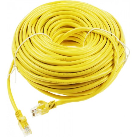 Патч-корд Premier PP12-30M/Y 1000Гбит/с UTP 4 пары cat.5E CCA molded 30м желтый RJ-45 (m)-RJ-45 (m)