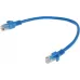Патч-корд Premier PP6U-0.25M/B 10000Гбит/с UTP 4 пары cat.6 CCA molded 0.25м синий RJ-45 (m)-RJ-45 (m)