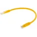 Патч-корд Premier PP6U-0.25M/Y 10000Гбит/с UTP 4 пары cat.6 CCA molded 0.25м желтый RJ-45 (m)-RJ-45 (m)