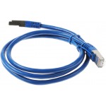 Патч-корд Premier PP6-1M/B 10000Гбит/с FTP 4 пары cat.6 CCA molded 1м синий RJ-45 (m)-RJ-45 (m)