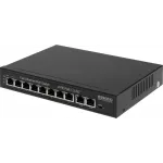 Коммутатор Osnovo SW-21000(120W) (L2) 10x100Мбит/с 8PoE 120W неуправляемый
