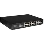 Коммутатор Osnovo SW-8182/L(300W) (L2+) 20x1Гбит/с 2SFP 16PoE 300W управляемый