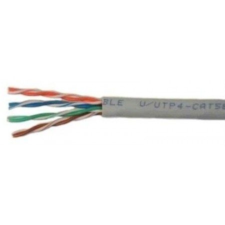 Кабель сетевой UTP 4 пары cat.5E solid 0.50мм CCA 305м серый