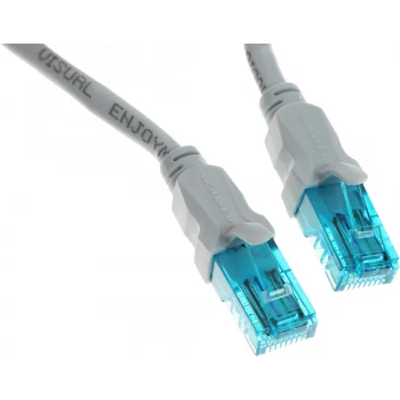 Патч-корд Vention VAP-A10-S150 1Гбит/с UTP 4 пары cat.5E CCA molded 1.5м серый RJ-45 (m)-RJ-45 (m)