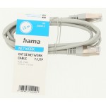 Патч-корд Hama H-200915 UTP cat.5E solid 1.5м серый RJ-45 (f)-RJ-45 (m) (00200915)