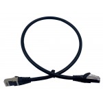 Патч-корд Buro BU-7-0.5M STP 4 пары cat.7 CCA molded 0.5м черный RJ-45 (m)-RJ-45 (m)