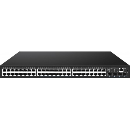 Коммутатор Osnovo SW-48G4X-2L (L3) 48x1Гбит/с 4SFP+ 48PoE 800W управляемый